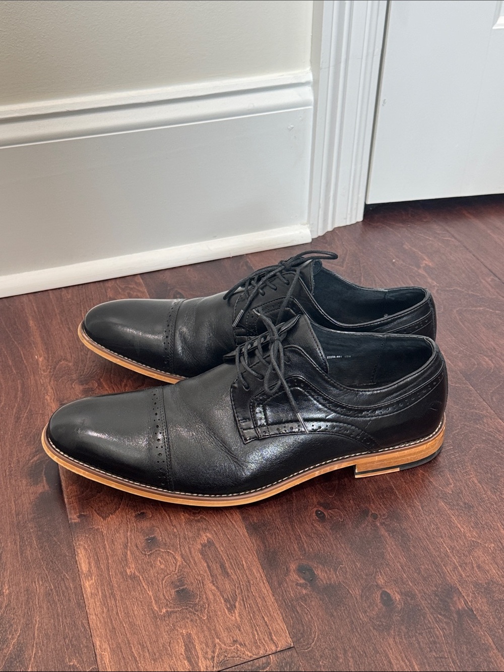 Stacy Adams Black Leather Dress Shoes Business Suit Church, Men’s size 13